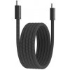 Canyon CCMG60AB15, 1 m kábel, USB-C / USB-C, magnet, PD 60 W, opletený, čierny CND-CCMG60AB15B