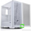 EVOLVEO Ptero Q2W, 2x čelní panel - sklo /mřížka, case ATX - bíllý