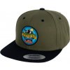 Šiltovka Meatfly Flanker Snapback olivová/čierna One Size