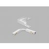 LED2 6529701 Rohová horizontálna spojka MAG II LOW CORNER-H pre povrchovú magnet. koľajnicu, DALI,biela
