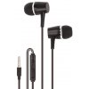 Slúchadlá do uši MAXLIFE MXEP-02 čierne s mikrofónom