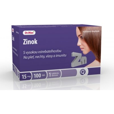 Dr.Max Zinok 15 mg 100 tabliet od 6,99 € - Heureka.sk
