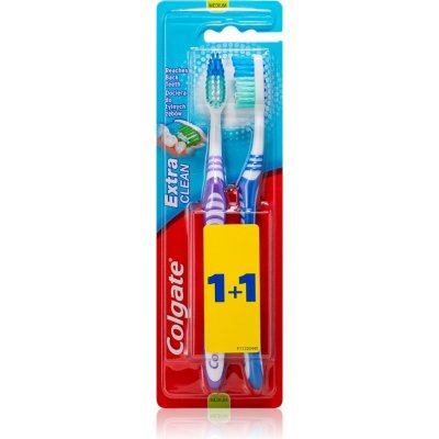 Colgate Extra Clean Medium zubné kefky medium 2 ks