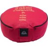 Meditačný vankúš YOGGYS MEDITATION PILLOW MANTRA červená,žltá,čierna
