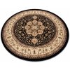 Najkoberce ROYAL ADR kruh vzor 521 čierny 120 cm kruh