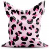 Sablio Sedací vak Ružový gepard 200x140 cm