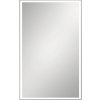LED zrkadlo do kúpeľne s osvetlením 65 x 100 cm čierne