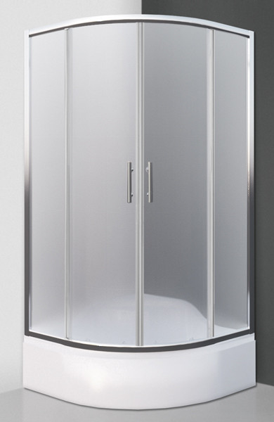 Roth PORTLAND NEO 90×90cm štvrťkruhový sprchový kút, posuvné dvere, matné sklo N0657