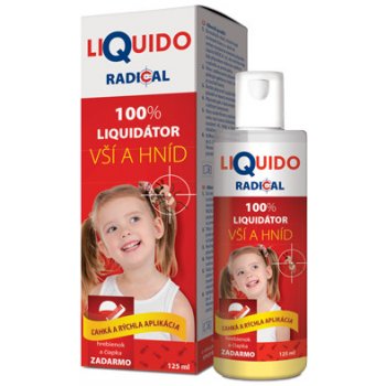 Liquido Radical pri výskyte vší a hníd 125 ml + hrebienok a čiapka Simply you pharmaceuticals darčeková sada