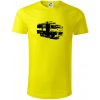 Hasičské auto Hasiči - Tričko z organickej bavlny - S ( Citrónová )