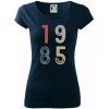 Vintage číslica 1985 - Dámske tričko Pure - 2XL ( Tmavomodrá (veľmi tmavá - skoro čierna) )