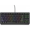 Genesis herná klávesnica THOR 230/TKL/RGB/Outemu Red/Drôtová/US/Čierna/Drôtová USB/US layout/Čierna NKG-2077