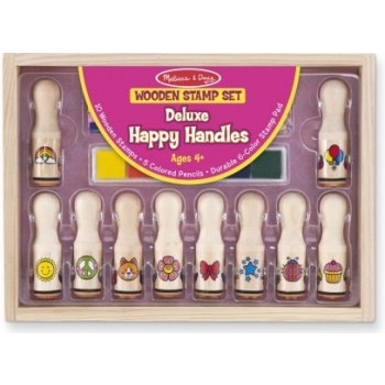 Melissa & Doug Detské pečiatky s úchytkami Happy Handles Deluxe