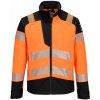 Portwest FR718 PW3 Modaflame softshellová Hi-Vis viacnormová FR bunda, Veľkosť XXXL, Farba Orange/Black