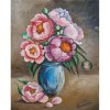 Pivónie - Mgr. Lucia Chocholáčková - Originálny, ručne maľovaný obraz M (do veľkosti 65x65cm) Viac farieb