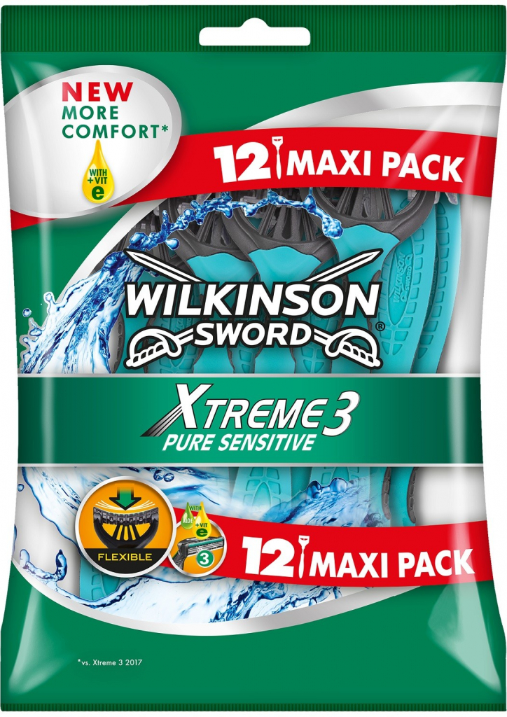 Wilkinson Sword Xtreme 3 Sensitive Pure 12 ks