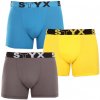 3PACK pánske boxerky Styx long športová guma viacfarebné (U9696863) M 120 dní na výmenu alebo vrátenie tovaru!