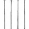 Teleskopické nohy ke stolu 4 ks chrom 710 mm–1 100 mm Stříbrná 3051486