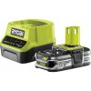 RYOBI 18V ONE+ 1.5 Ah Akumulátor a nabíjačka RC18120-115