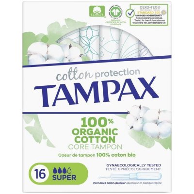 Tampax Cotton Protection Super tampóny s aplikátorom 16 ks
