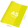 Obal na zošit A5 pvc Neon Color transparentný žltý