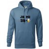 Je mi 40 pivo - Mikina pánska Cape s kapucňou - S ( Denim )