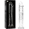 Nebula series by ibiza - model 12 dildo borosilicate glass clear 17 cm -o- 3.5 cm