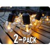 V-TAC Solárna reťaz s diaľkovým ovládaním 10x0,5W, 10x30LM, 12m, 3,7V, 1200mAh, IP44, 3000K/2-PACK!