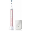 Oral-B iO3 Sensi Clean elektrická zubná kefka s puzdrom na nabíjačku Blush Pink 1 ks