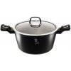 BERLINGERHAUS Kastrol s poklicí s mramorovým povrchem 24 cm Black Silver Collection BH-1852