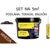 SET NA 5m2 (10kg+290ml) - 1x Tekutá dlažba ALF BL100 10 kg hnedá, Tekutý plast ALF FLEX Floor II.generácia 290ml, hladidlo (SET 5m2 - 10kg DOPRAVA)