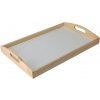 ČistéDrevo Drevená servírovacia tácka 47 x 30 x 6 cm