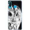 Odolné silikónové puzdro iSaprio - BW Owl - Huawei P30 Lite