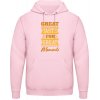 AWDis Hoodie Mikina - Dizajn - Great Taste for Great Moments - Bábätkovská ružová - XL - Pánske
