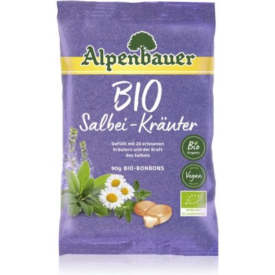 Alpenbauer BIO Šalvia - bylinky cukríky v BIO kvalite 90 g