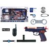 LEAN TOYS Policajný set so zvukovými a svetelnými efektmi – 10 kusov