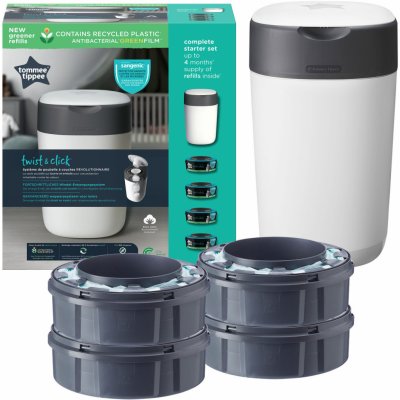 Tommee Tippee kôš Sangenic Tec + 4 kazety s citrńovou vôňou