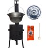 Green home kotlík na guláš liatina 10,8 l, Green home pokrievka 33 cm nerez INOX, Green home žiaruvzdorná kotlina 33 cm PLUS 700, vareška 50 cm SMREK, ANDRAS paprikové korenie na guláš - sladké 100 g