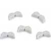 Ozdobný diel anjelské krídla lakované 6x12 mm - 5 ks 1 Off White