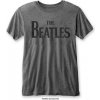 The Beatles tričko Drop T Logo Šedá XXL