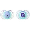 Tommee Tippee C2N silikón Night 2ks 0-6m modrá