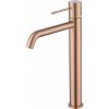 Imex GENOVA stojanková vysoká umývadlová batéria kartáčované ružové zlato BDG053-3ORC