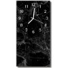 Nástenné hodiny vertikálne Čierny grafit 30x60 cm