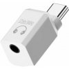AppleKing mini audio redukcia - 3,5 mm jack na USB-C - biela - možnosť vrátiť tovar ZADARMO do 30tich dní