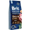 Brit Premium by Nature suché morčacie krmivo s ovsom pre psov s nadváhou 15 kg