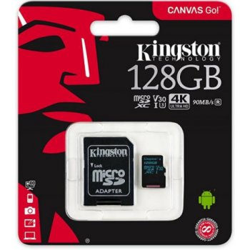 Kingston microSDXC 128GB UHS-I U3 SDCG2/128GB