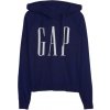 GAP Dámsky sveter V-FRCH LOGO tmavo modrá sivá