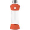 Fľaša sklenená Equa Active 0,55 l - průhledná-oranžová