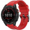 Remienok Solid Wristband červený pre Garmin Fenix 7 Solar
