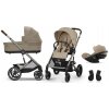 Cybex Balios S Lux 3v1 Almond Beige Bundle set S Hlboká vanička
